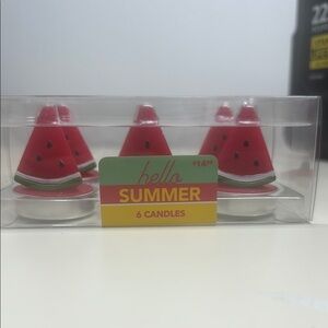 Watermelon Tealight Candles [6 PACK]